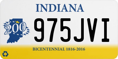 IN license plate 975JVI