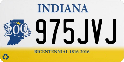 IN license plate 975JVJ