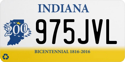 IN license plate 975JVL