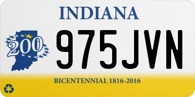 IN license plate 975JVN