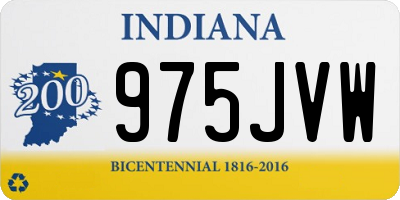IN license plate 975JVW