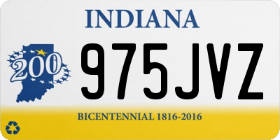 IN license plate 975JVZ