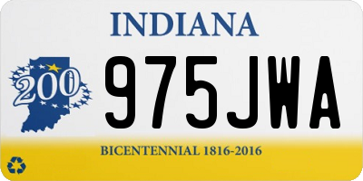 IN license plate 975JWA