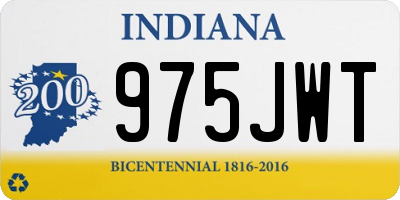 IN license plate 975JWT