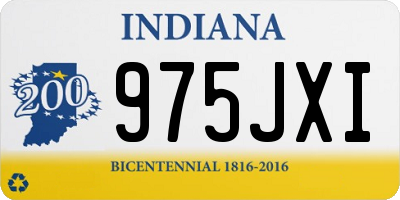 IN license plate 975JXI