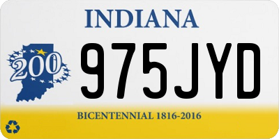IN license plate 975JYD