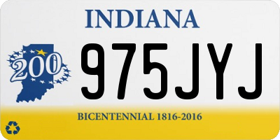 IN license plate 975JYJ