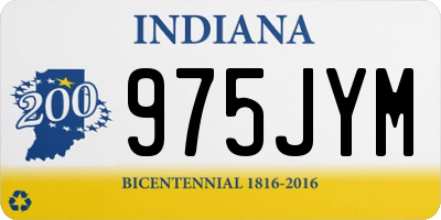 IN license plate 975JYM