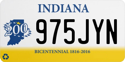 IN license plate 975JYN