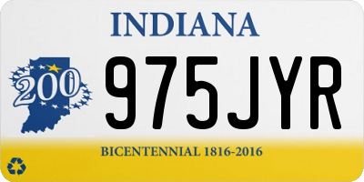 IN license plate 975JYR