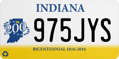 IN license plate 975JYS