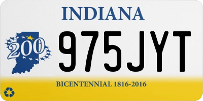 IN license plate 975JYT