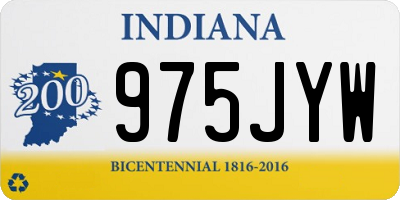 IN license plate 975JYW