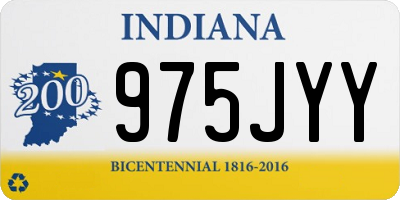 IN license plate 975JYY