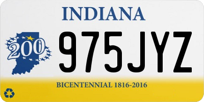 IN license plate 975JYZ