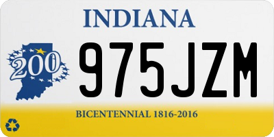 IN license plate 975JZM