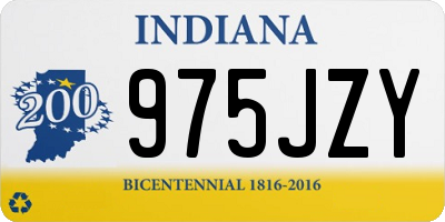 IN license plate 975JZY