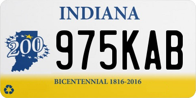 IN license plate 975KAB