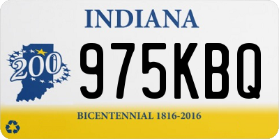 IN license plate 975KBQ