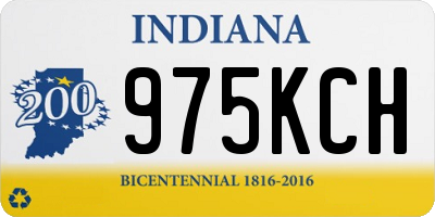 IN license plate 975KCH