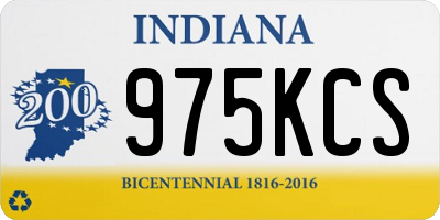 IN license plate 975KCS