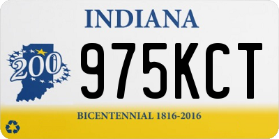 IN license plate 975KCT