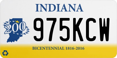 IN license plate 975KCW