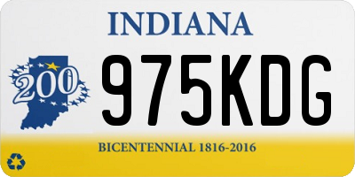 IN license plate 975KDG