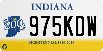 IN license plate 975KDW