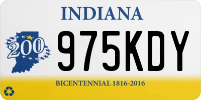 IN license plate 975KDY