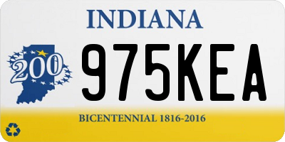 IN license plate 975KEA