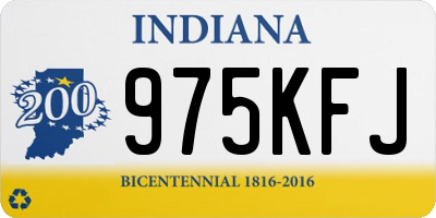 IN license plate 975KFJ