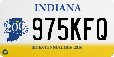 IN license plate 975KFQ