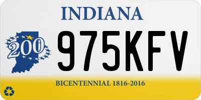 IN license plate 975KFV