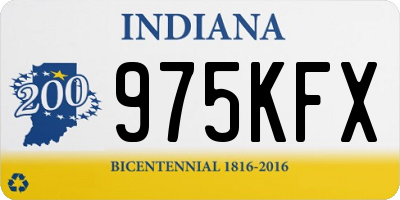 IN license plate 975KFX