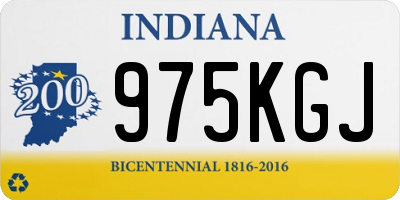 IN license plate 975KGJ