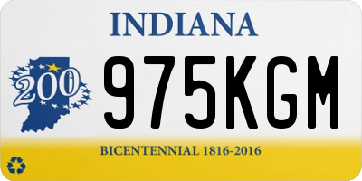 IN license plate 975KGM
