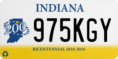 IN license plate 975KGY