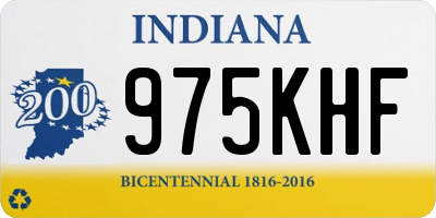 IN license plate 975KHF