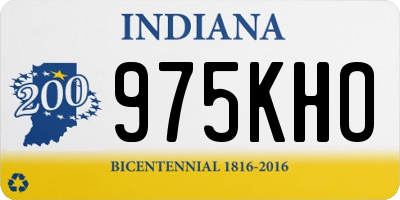 IN license plate 975KHO