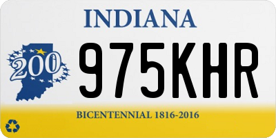 IN license plate 975KHR