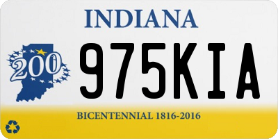 IN license plate 975KIA