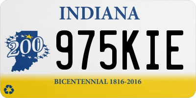 IN license plate 975KIE