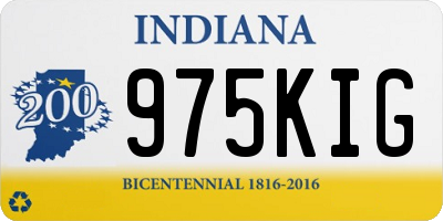 IN license plate 975KIG