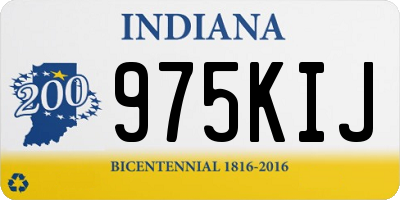IN license plate 975KIJ