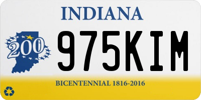 IN license plate 975KIM
