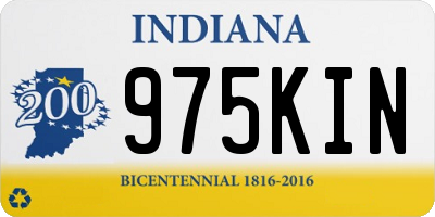 IN license plate 975KIN