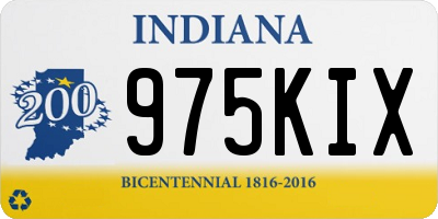 IN license plate 975KIX