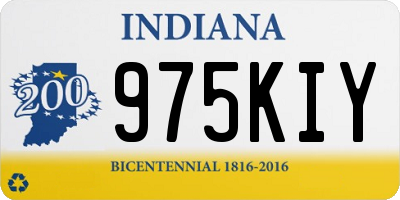 IN license plate 975KIY