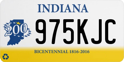 IN license plate 975KJC